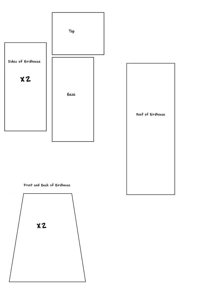 mini birdhouse template