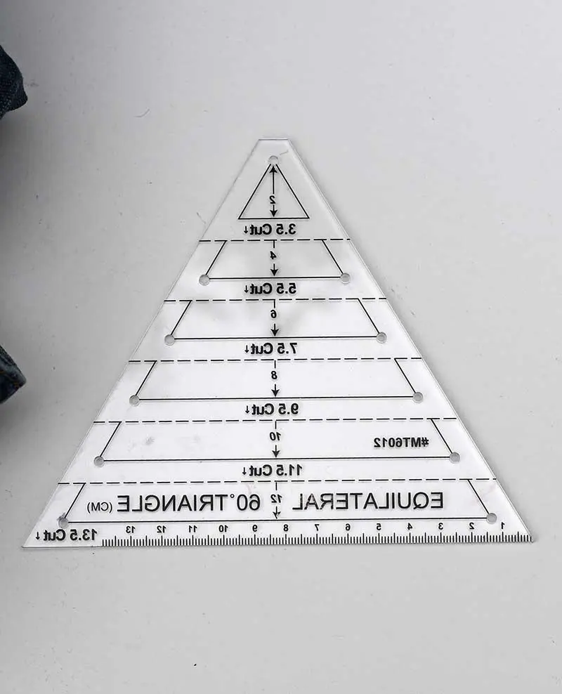 quilters triangle ruler