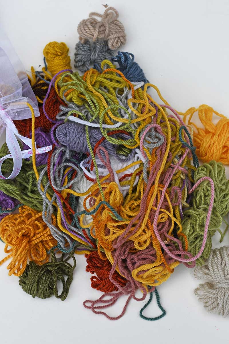 Yarn scraps