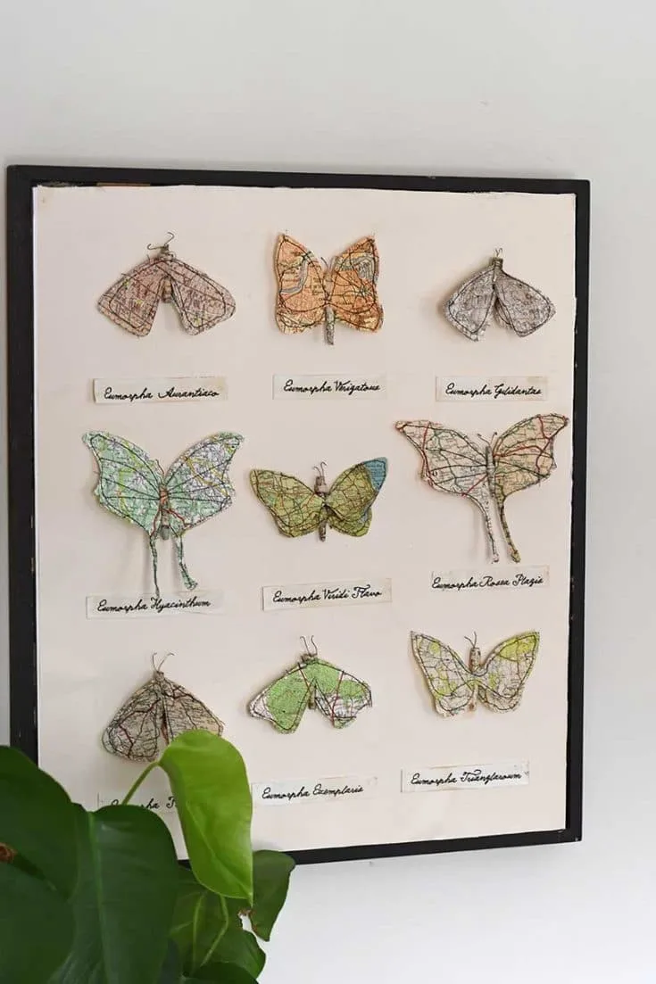 Faux paper moths 