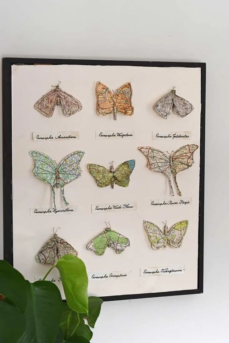 Faux paper moths