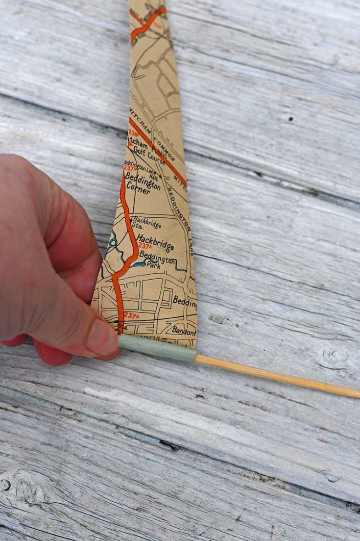 wrapping-map-around-stick 