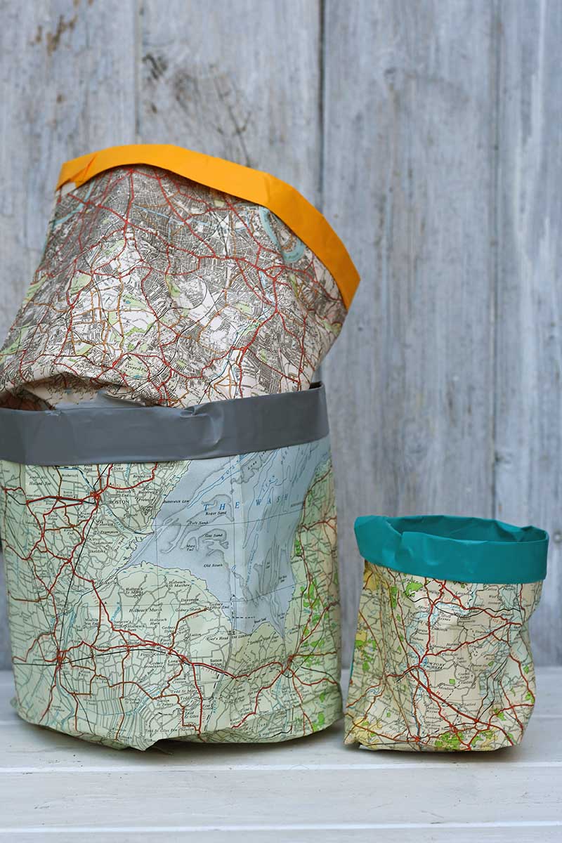 Map paper storage buckets