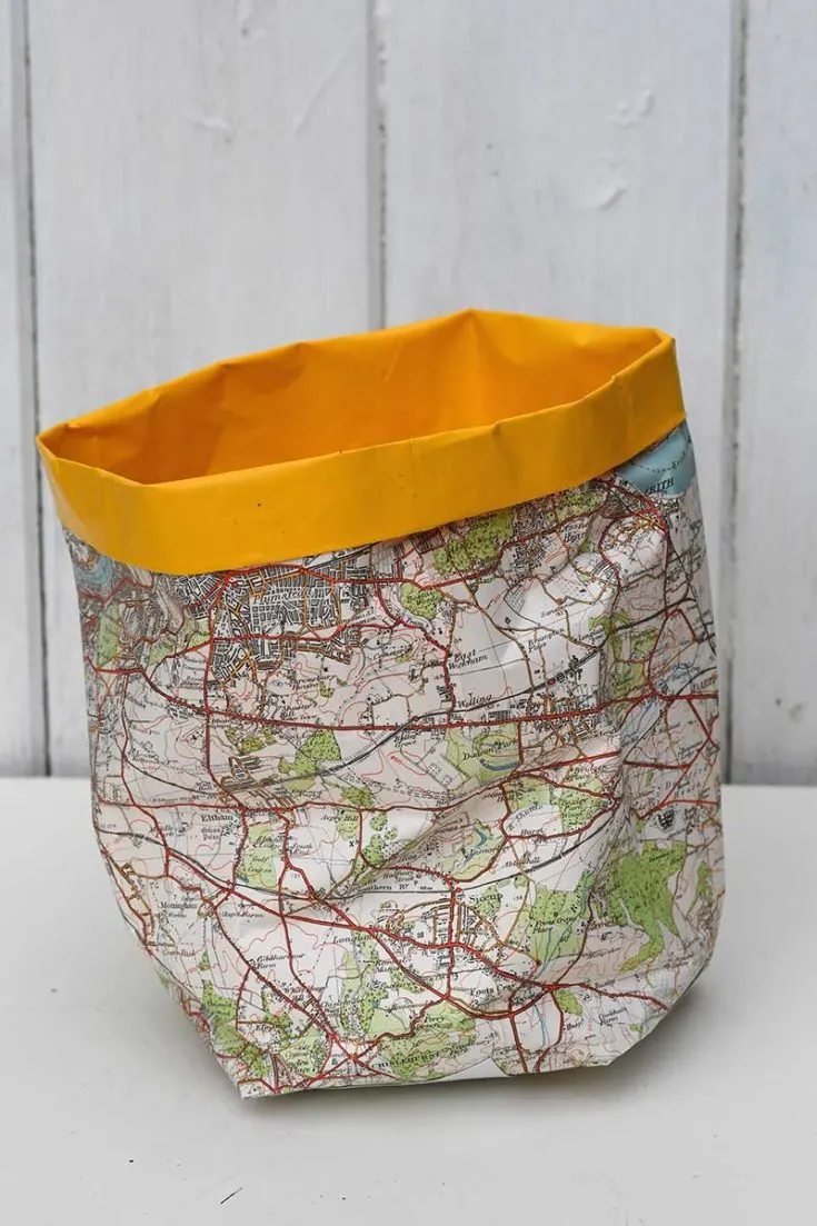 Map DIY paper plant cover