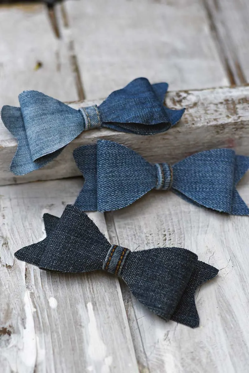 How to Make Denim Bows