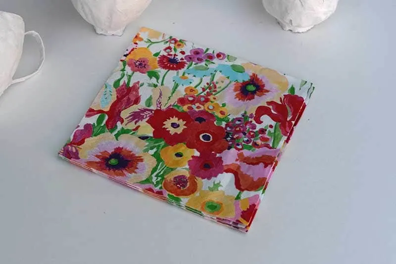 floral paper napkins