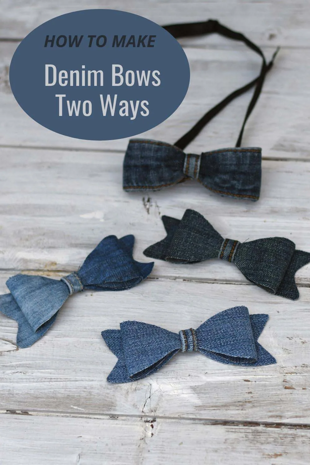 How to make denim bows