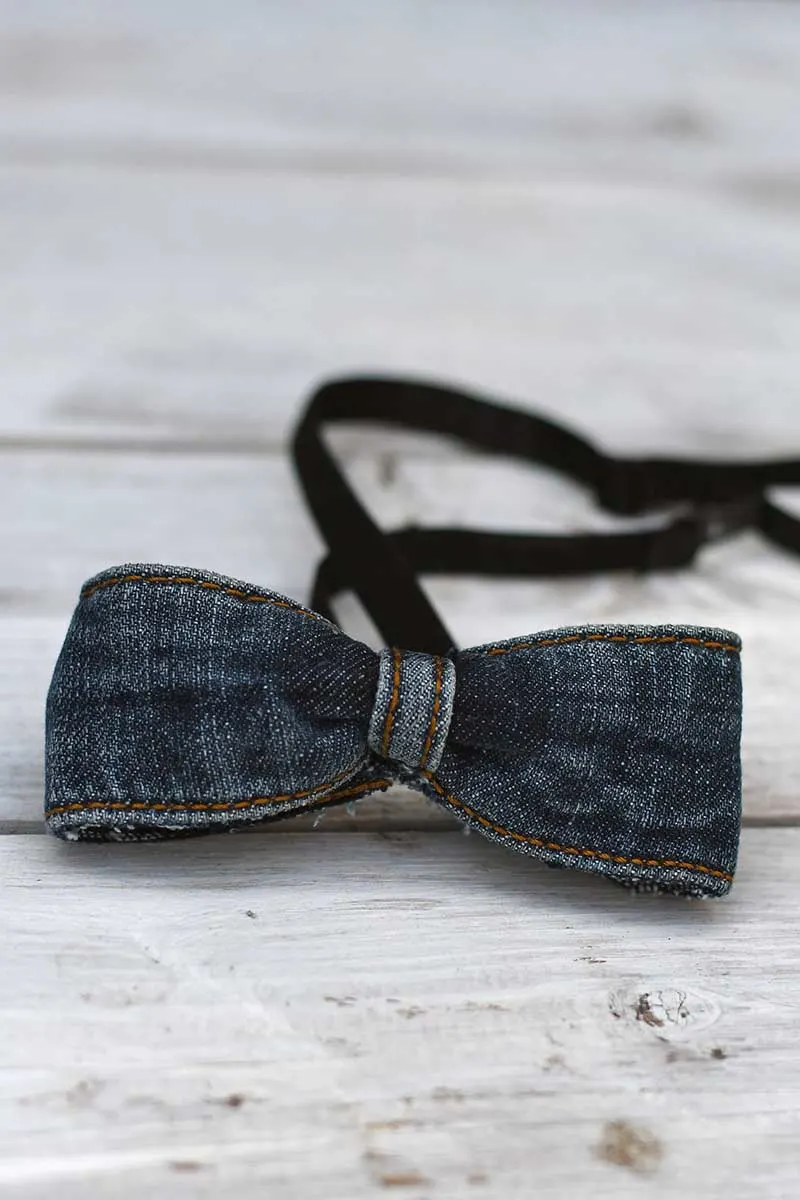 Denim Bow Tie