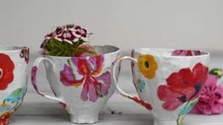 Paper Mache Teacups