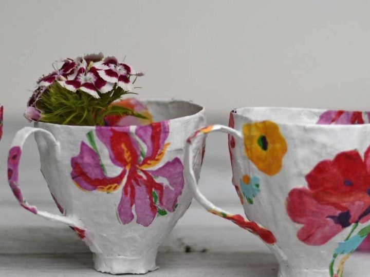 Paper Mache Teacups
