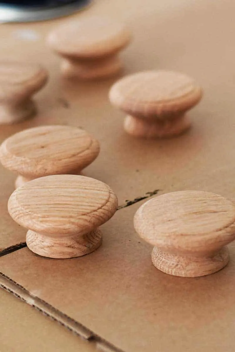 Large wooden knobs
