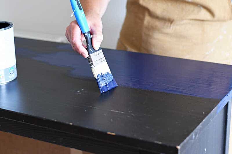 Painting the Chest of drawers before wallpaper