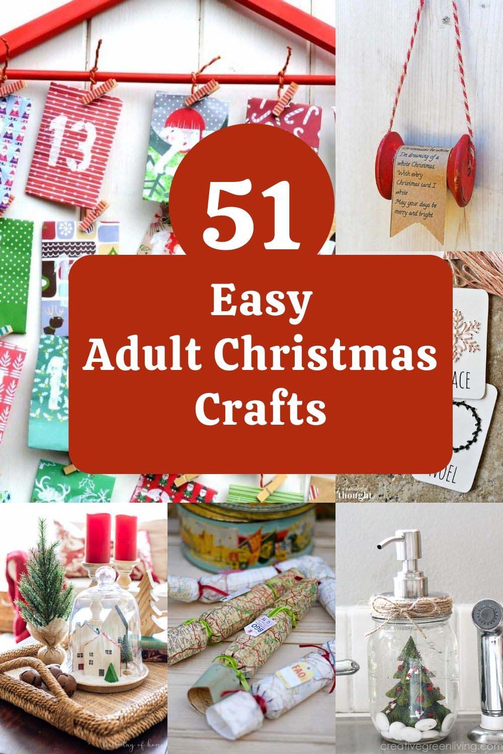 51 Easy Adult Christmas craft ideas