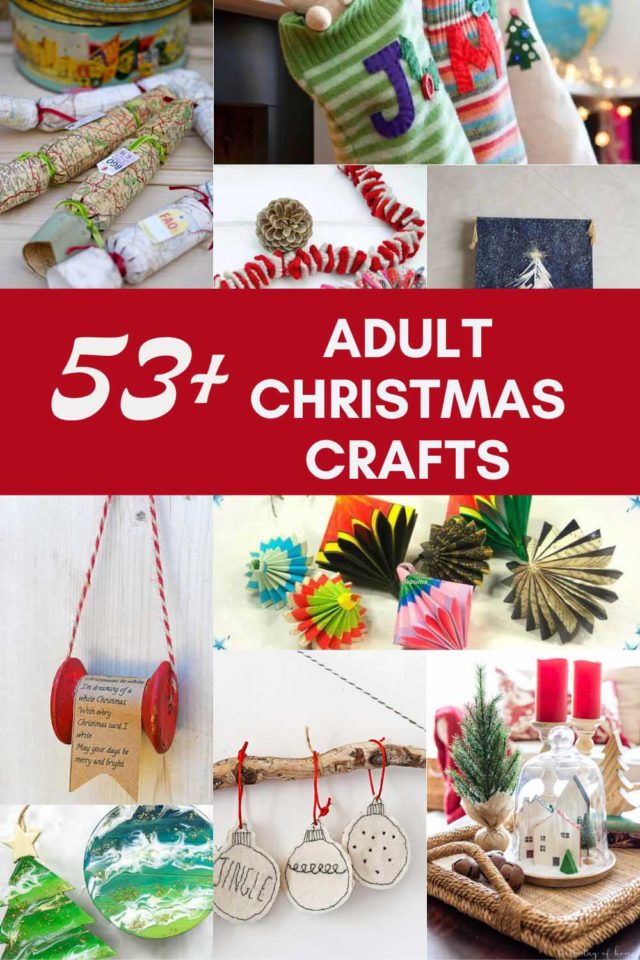 61 Easy Christmas Crafts For Adults – You’ll Want To Make - Pillar Box Blue