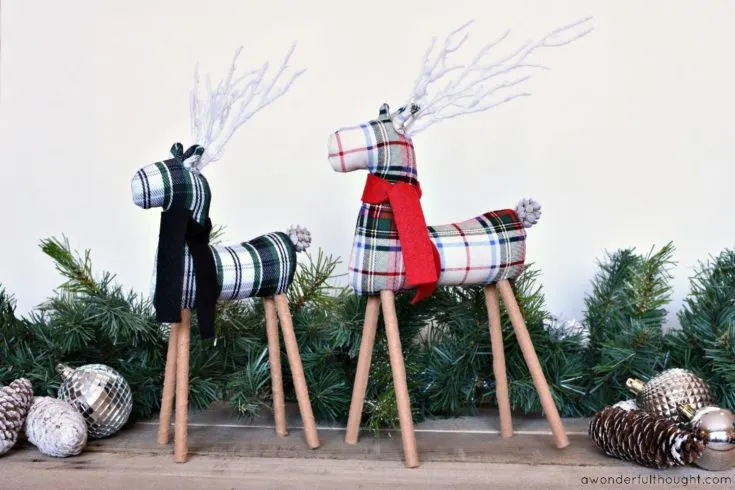 DIY Plaid Christmas Pillows - A Wonderful Thought