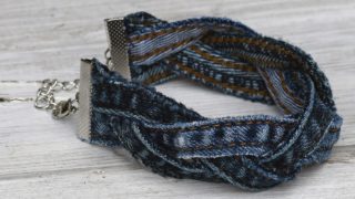 DIY denim bracelet