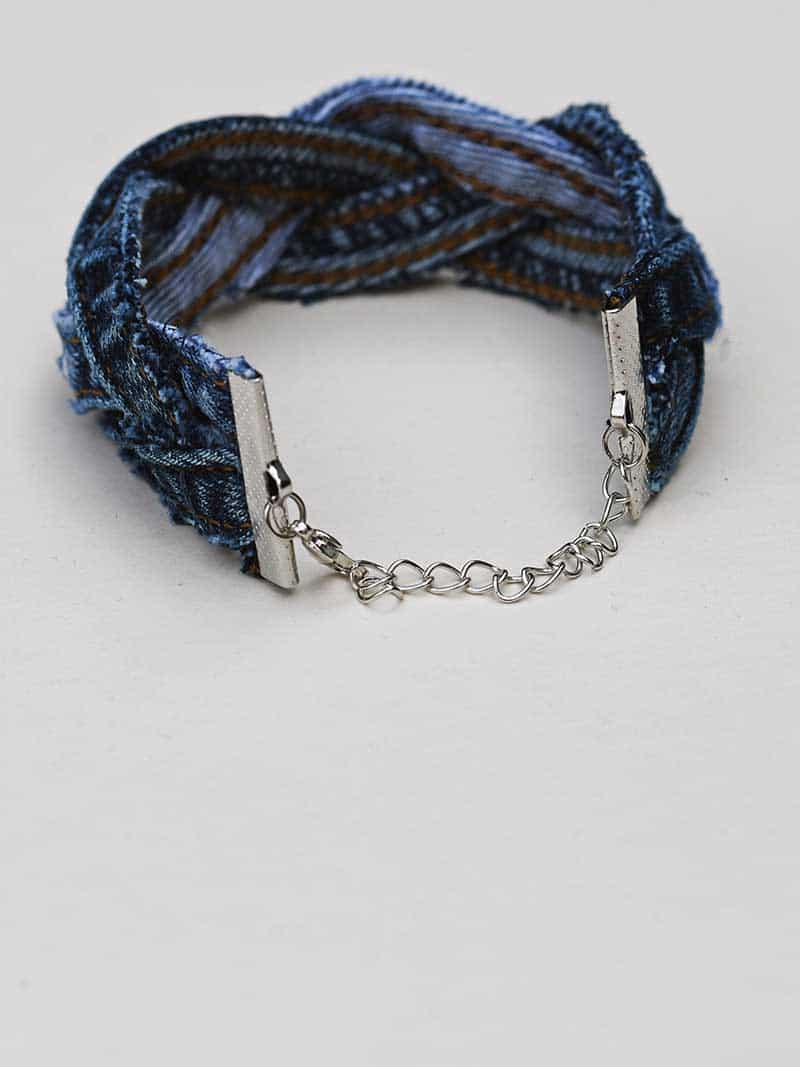 DIY denim bracelet