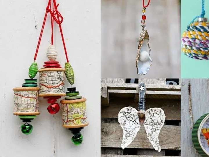 best upcycled Christmas Ornaments