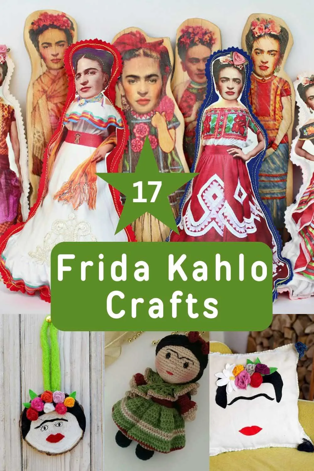 17 Frida Kahlo themed craft ideas pin