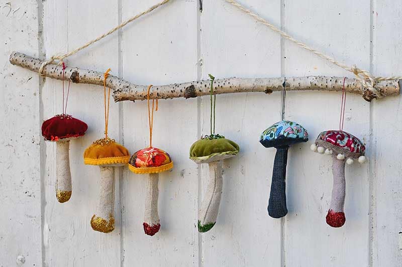 Toadstool Felt Appliqué Hoop Kit - Stitched Modern