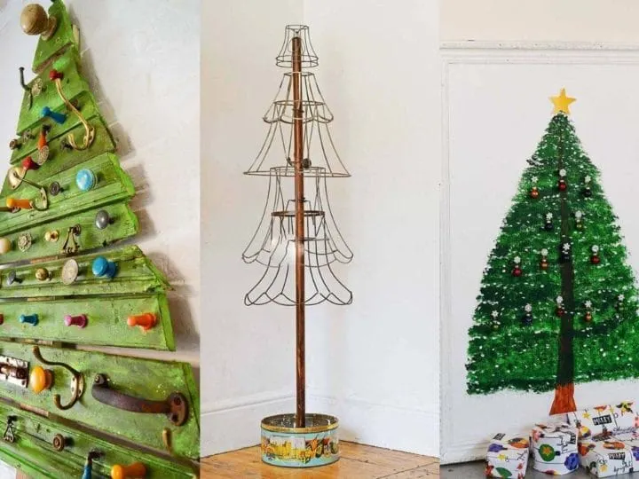 Alternative and upcycled Christmas tree DIYs