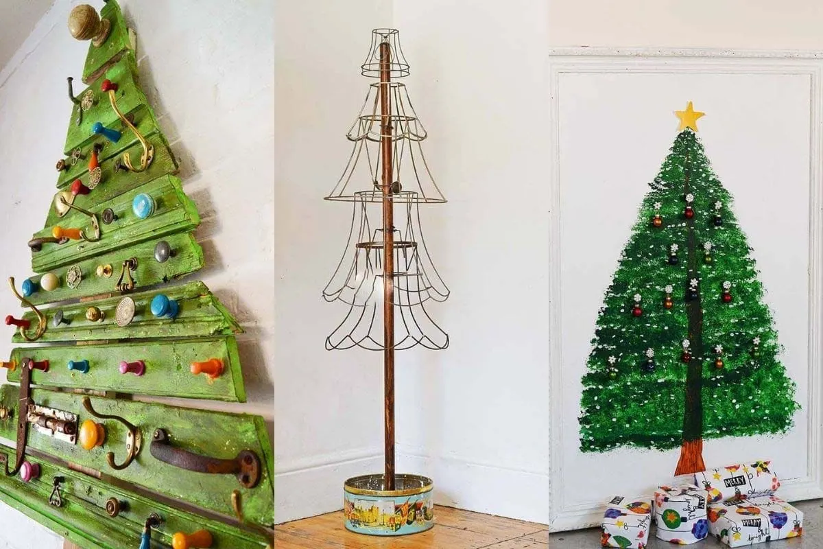 Alternative and upcycled Christmas tree DIYs