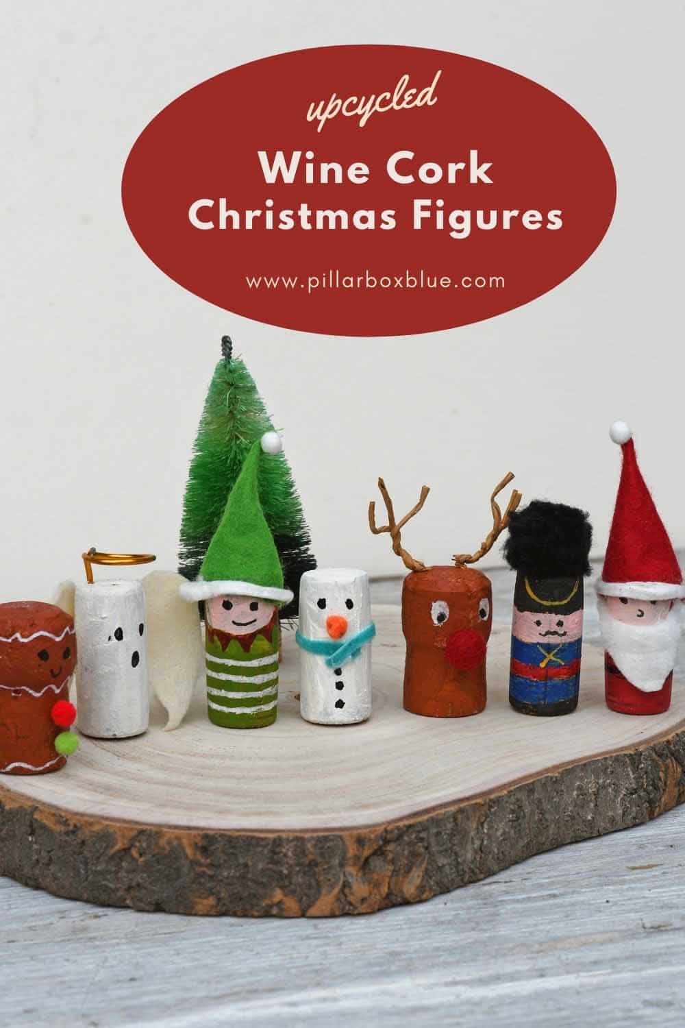 Christmas cork figures DIY