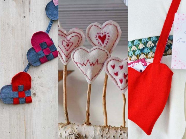 cool fabric heart crafts