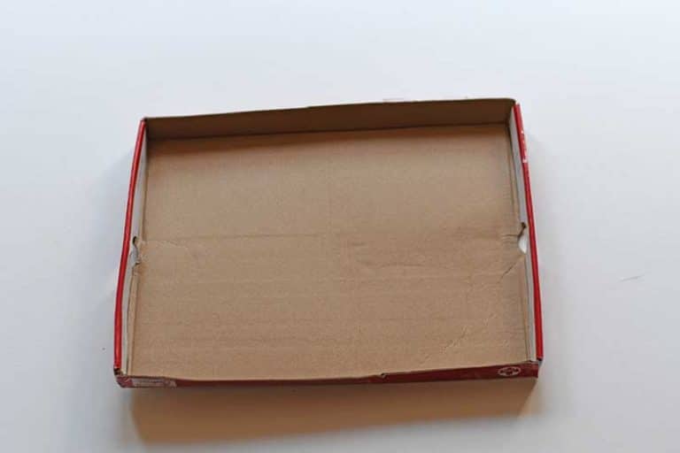 Upcycled Picture Frame From A Shoebox Lid Pillar Box Blue