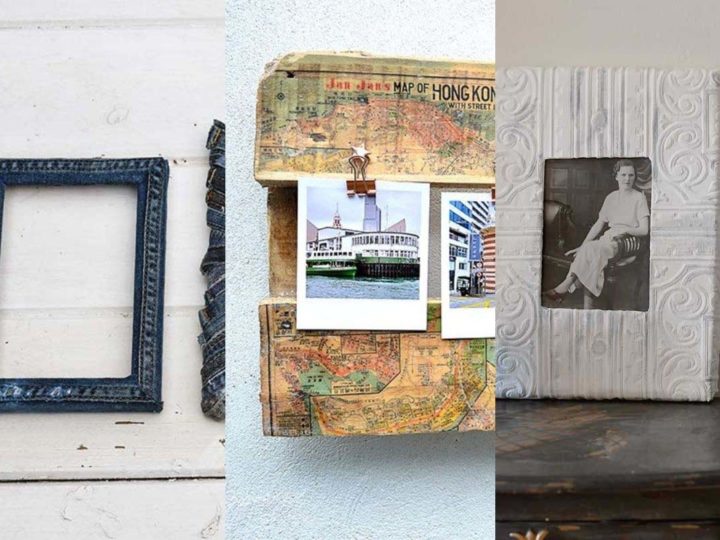 upcycled DIY picture frame ideas
