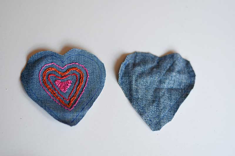 Front and back hearts