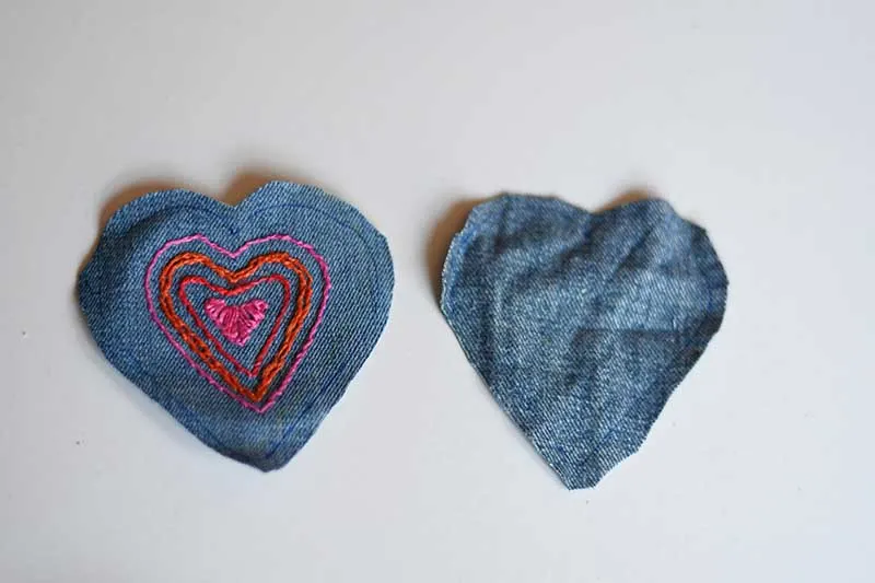 Front and back hearts