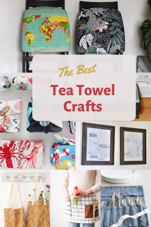 21 Creative and Fun Ideas For Tea Towel Crafts Pillar Box Blue