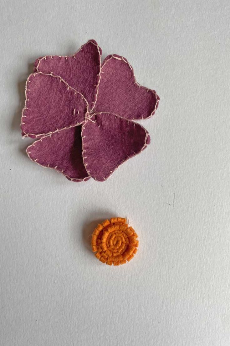 Stitching the petals together
