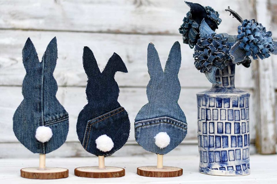 50 Adorable Bunny Craft Ideas For Adults And Teens - Pillar Box Blue