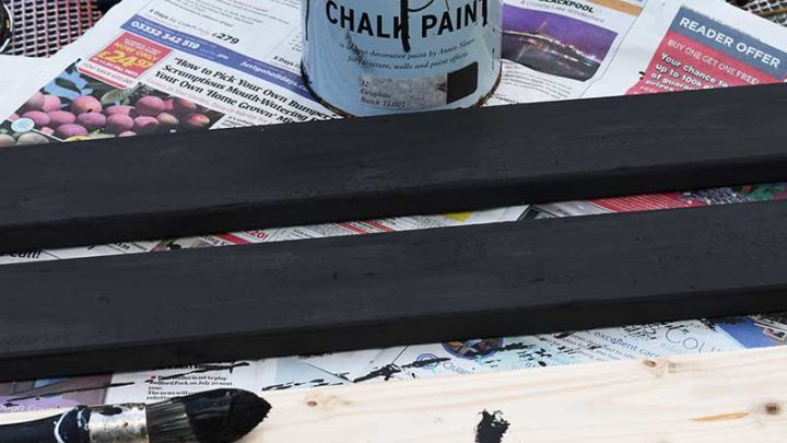 Painting wooden bed slats