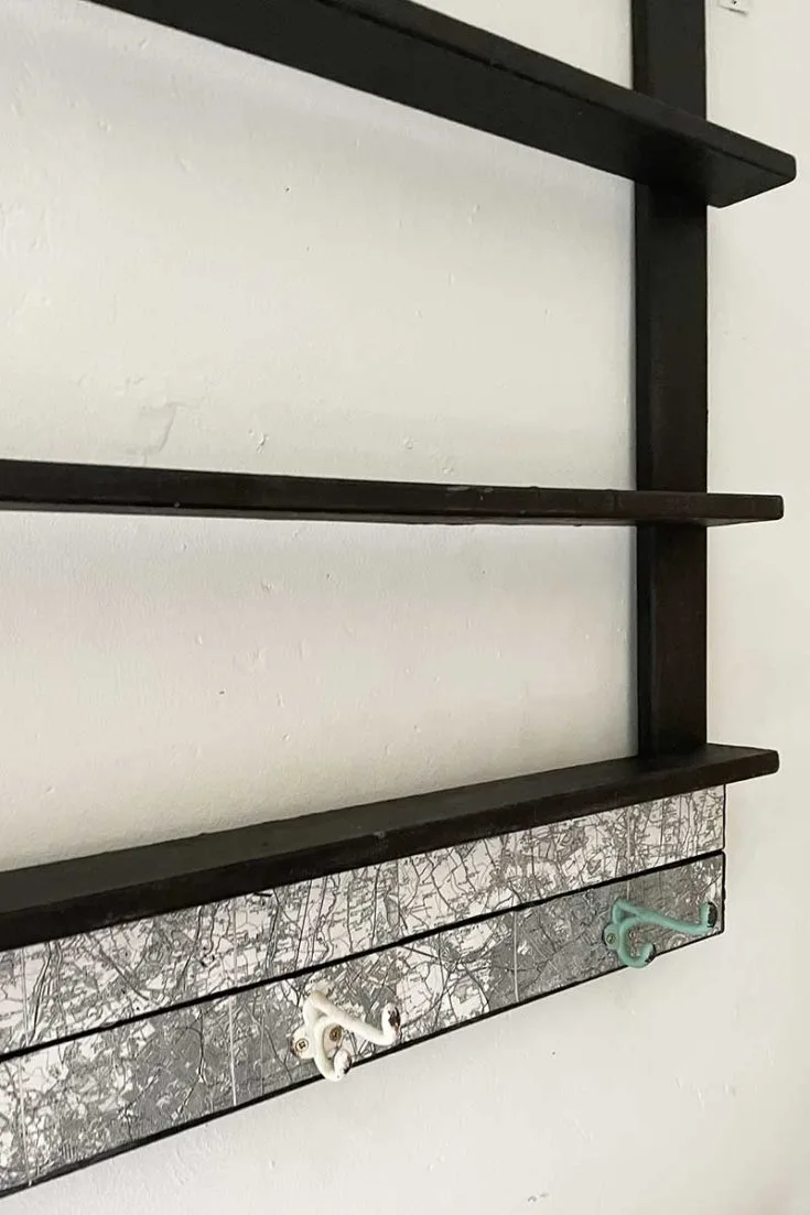 upcycle wooden bed slat shelves