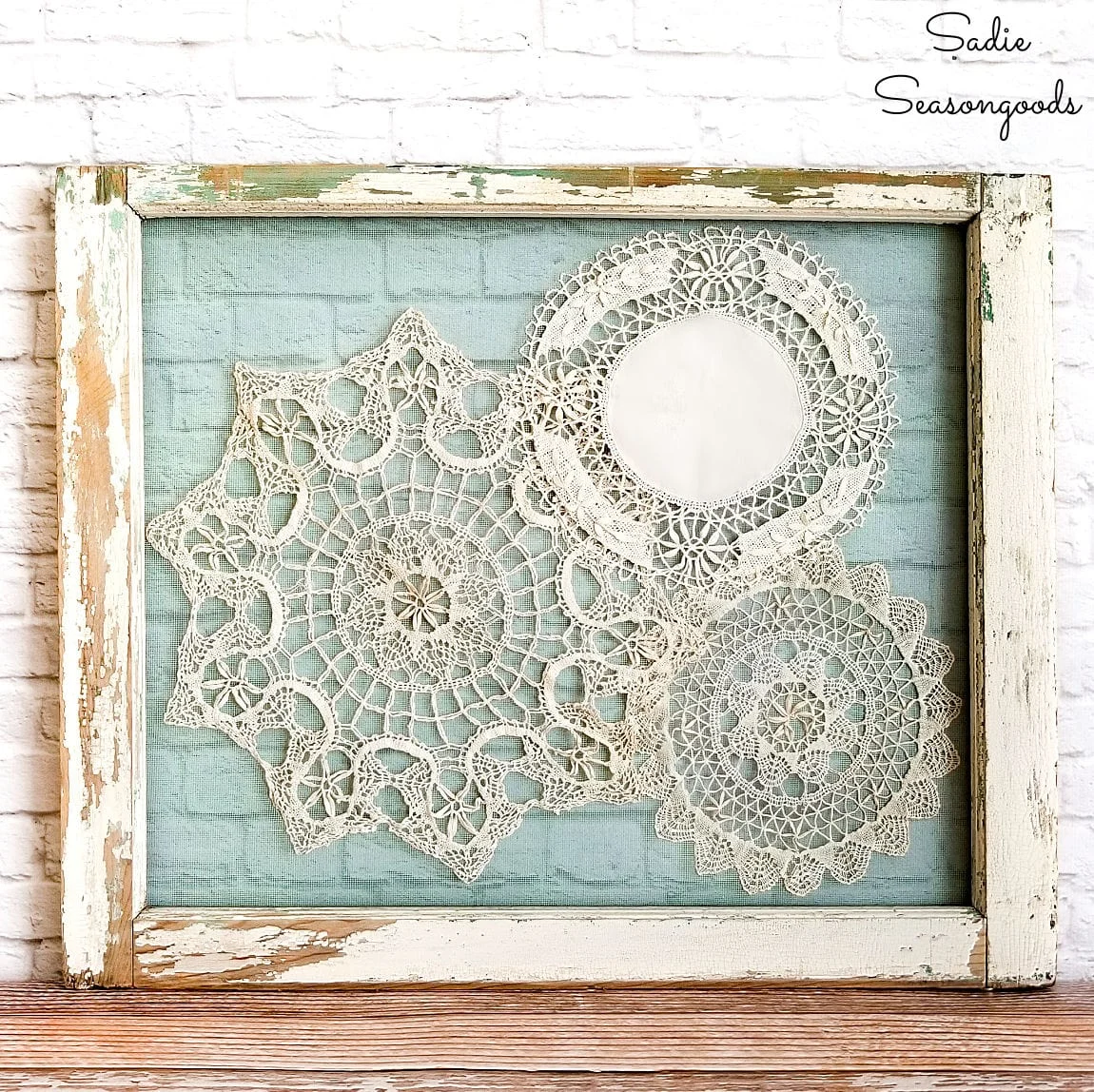 How To Decorate Pumpkins with Vintage Doilies - What Meegan Makes