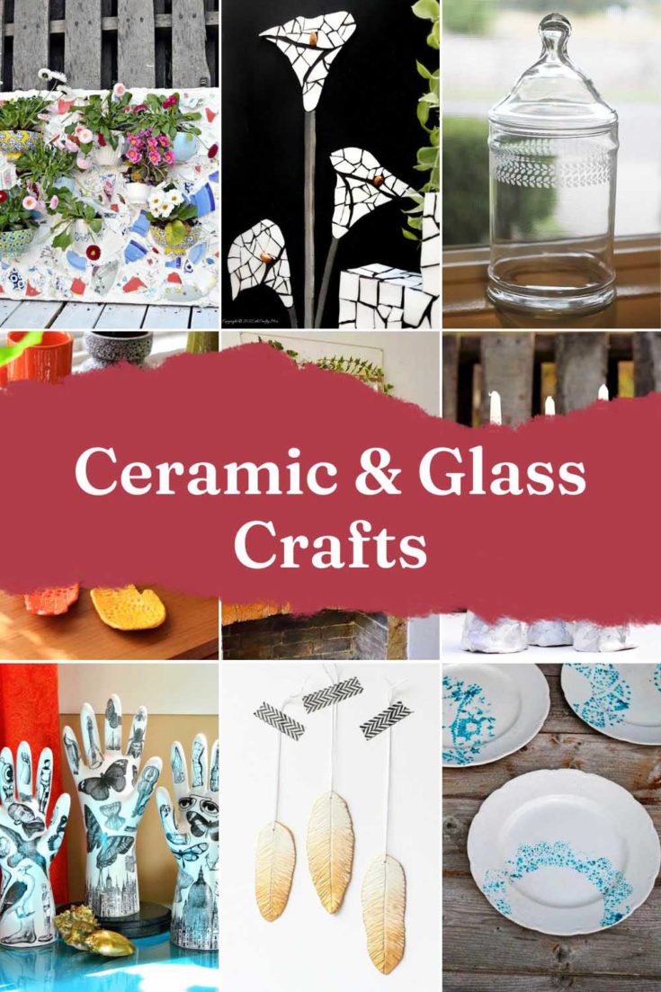 Pictures of ceramic and glass crafts