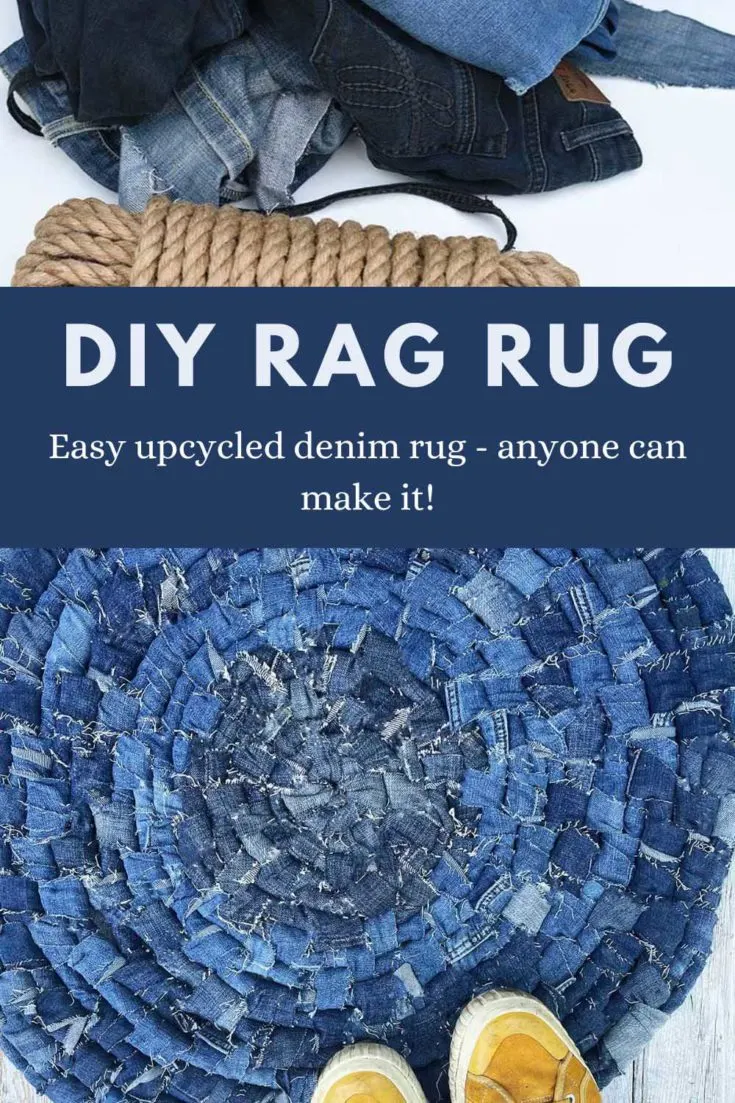 How To Make A Unique Rag Rug The Easy Way Pillar Box Blue