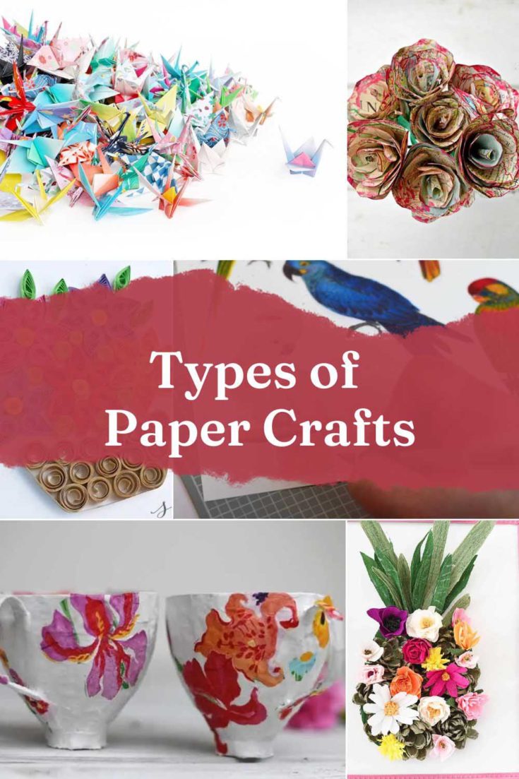 Pictures of different paper crafts