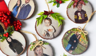 43 Adorable Wood Slice Ornament Ideas You Will Want On Your Tree ...