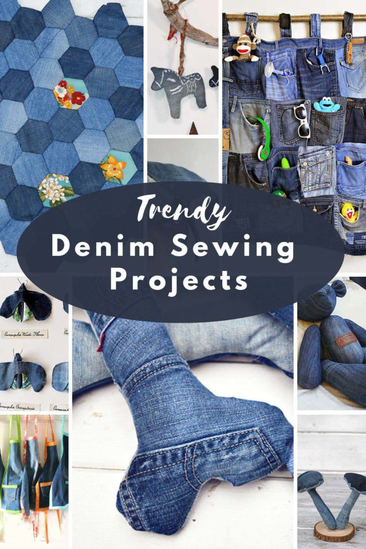 trendy denim sewing projects