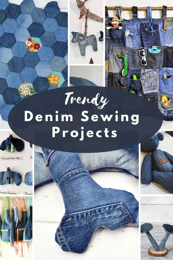 Unique Denim Sewing Projects Fun Ways To Upcycle Your Old Jeans Pillar Box Blue