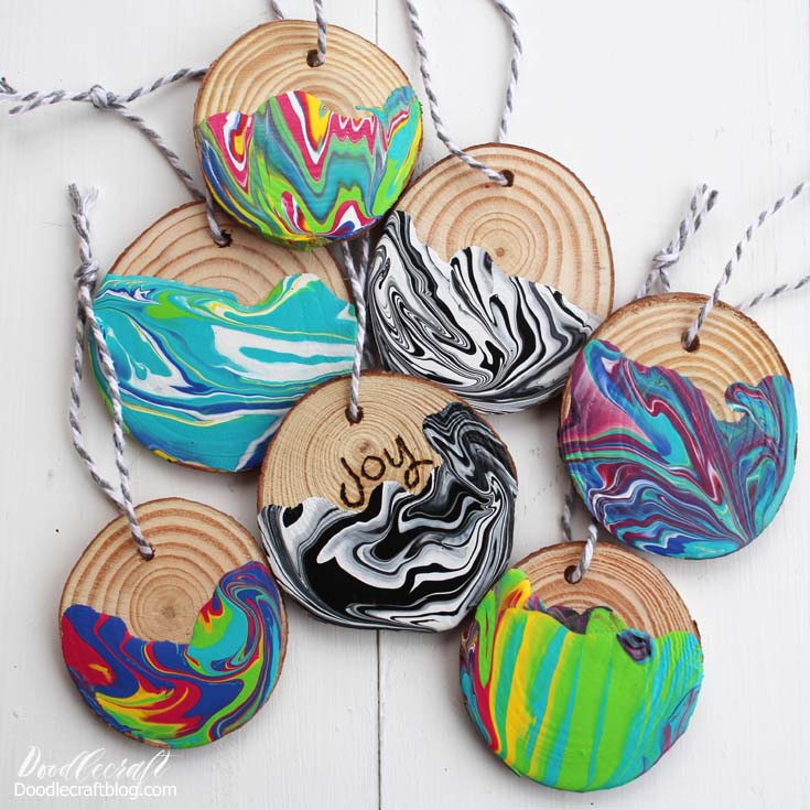 43 Adorable Wood Slice Ornament Ideas You Will Want On Your Tree