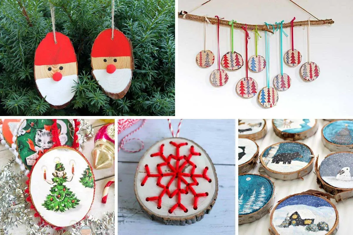 wood slice ornament ideas