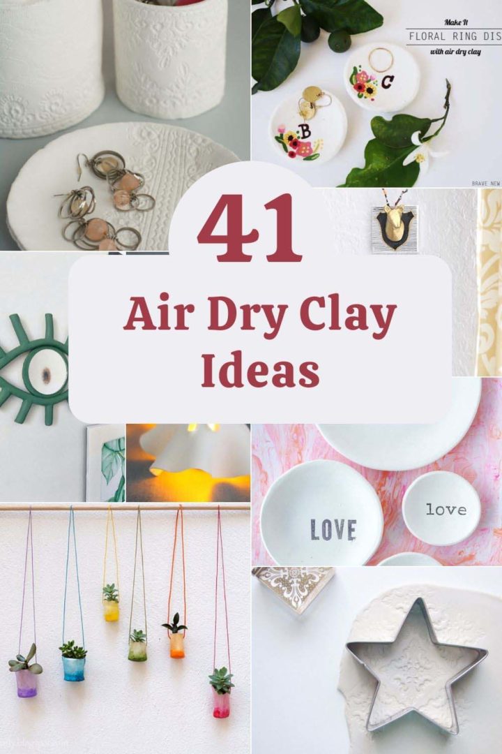 47 Easy Air Dry Clay Ideas and Projects Adults Will Want To Make Pillar Box Blue