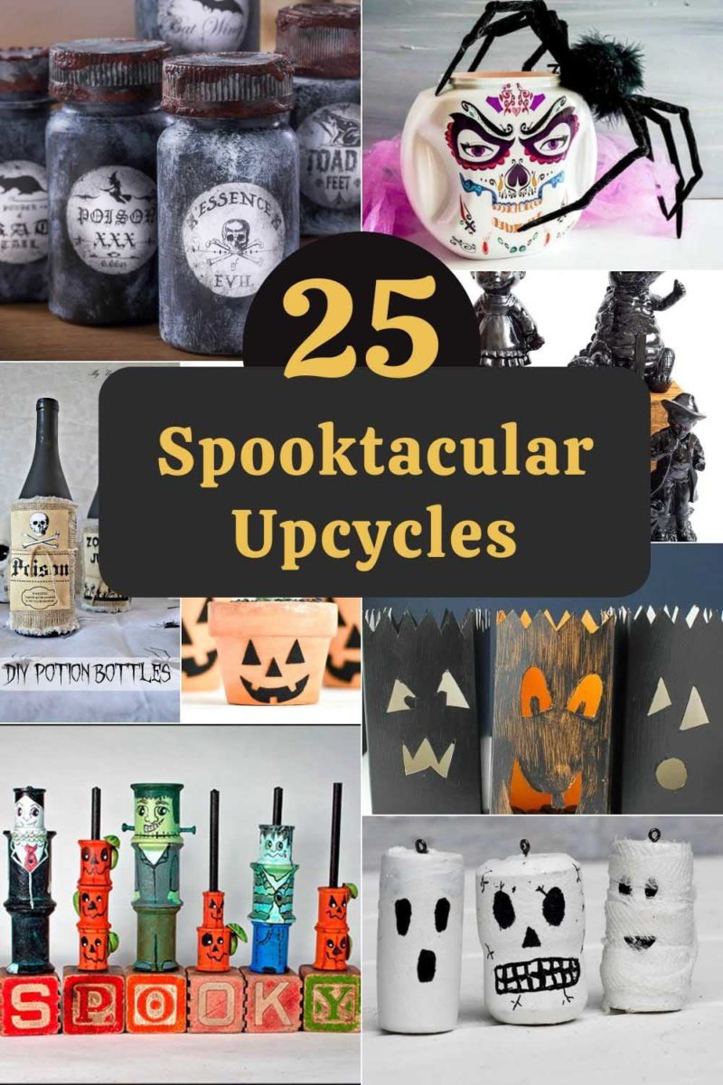 26 Spooktacular DIY Upcycled Halloween Decorations You Will Want To