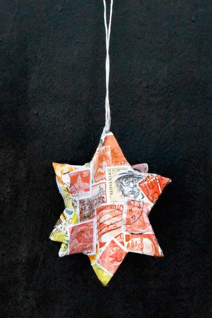 DIY Paper Straw Star, Christmas Star Crafts, Reuse paper straws