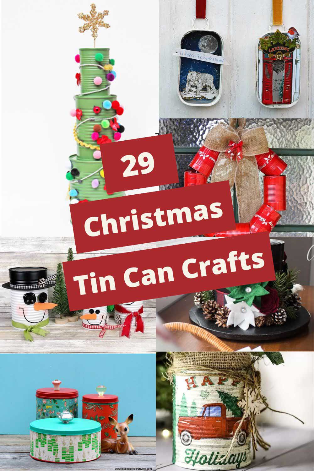 29 Christmas tin can crafts